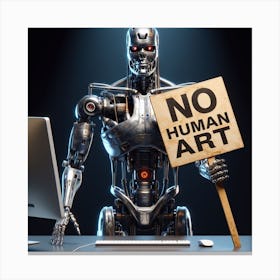 No Human Art 3 Canvas Print