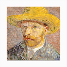 Portrait Of Vincent Van Gogh Canvas Print