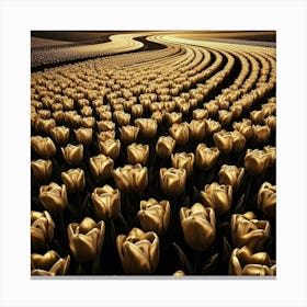 Golden Tulips 3 Canvas Print