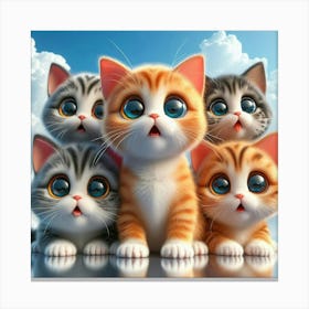 Cute Kittens Canvas Print