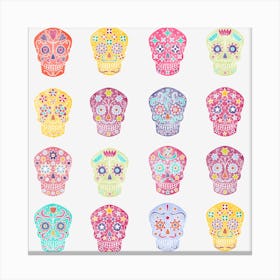 Day Of The Dead Sugar Skulls 1 Canvas Print