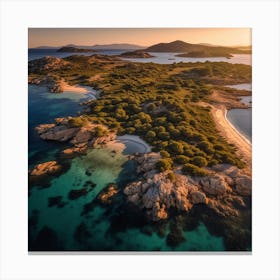 Sunset In Sardinia Canvas Print