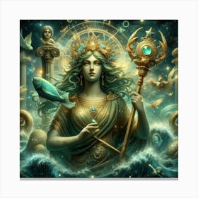 Goddess Of The Sea Canvas Print