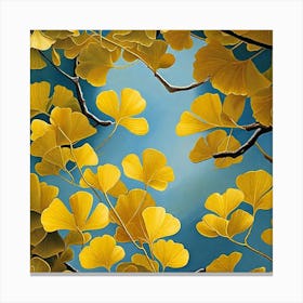 Ginkgo Leaves 24 Canvas Print