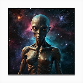 A Shimmering Celestial Wanderer Canvas Print