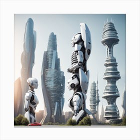 Futuristic Cityscape 11 Canvas Print