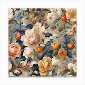 Floral Wallpaper Canvas Print