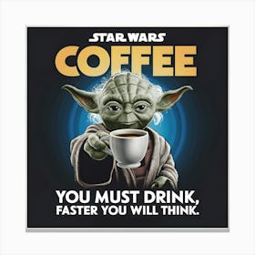 Star Wars Coffee Canvas Print