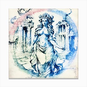 Greece Goddess Canvas Print