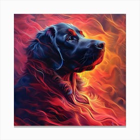 Fire Dog 2 Canvas Print