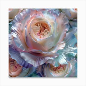 Pastel Roses 1 Canvas Print