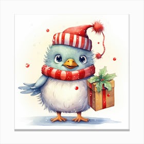 Christmas Bird 5 Canvas Print