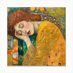 Sleeping Woman 1 Canvas Print