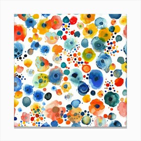 Watercolor Flowers 25 Canvas Print