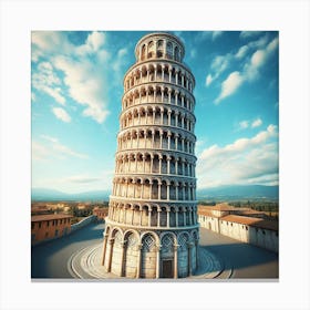 Leaning Tower Of Pisa Canvas Print