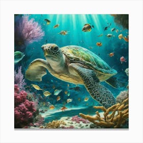 Sea Turtle 2 Canvas Print