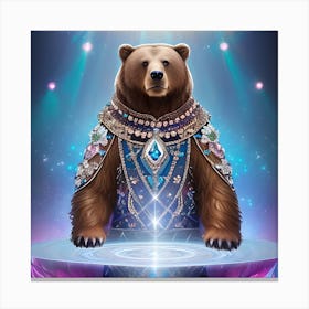 Bear Of The Zodiac Canvas Print