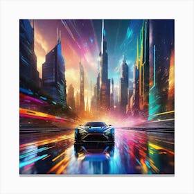 Futuristic City 119 Canvas Print