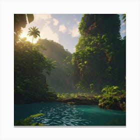 Tropical Jungle Canvas Print