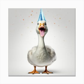 Birthday Duck Canvas Print