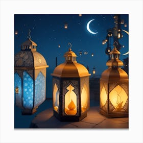 Ramadan Lanterns Canvas Print