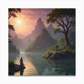 Asian Landscape Painting 5 Canvas Print