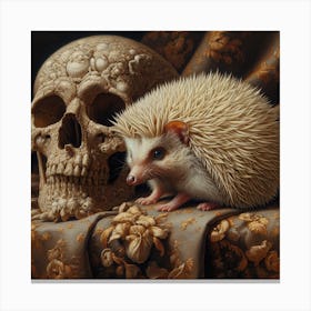 Portrait of a Hedgehog Canvas Print