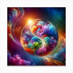 Psychedelic Sphere Canvas Print