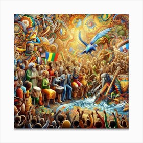 Afro-Caribbean Festival Canvas Print