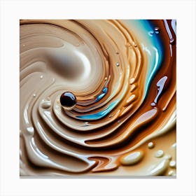 Swirling Liquid Canvas Print