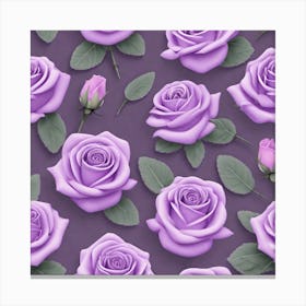 Purple Roses Wallpaper 2 Canvas Print