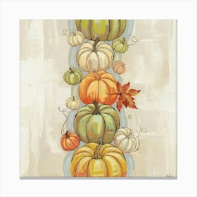 Autumn Pumpkins Canvas Print