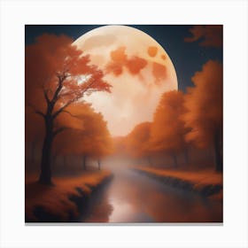Harvest Moon Dreamscape 29 Canvas Print