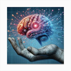 Hand With A Brain Canvas Print