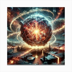 A Depiction Of The Multiversal Convergence Sphere, Canvas Print