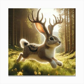 Hare In The Woods 1 Canvas Print