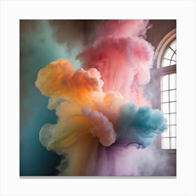 Colorful Smoke Canvas Print