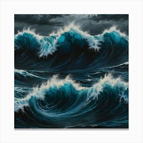 Stormy Seas 3 Canvas Print