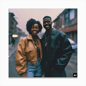 Black Love Canvas Print