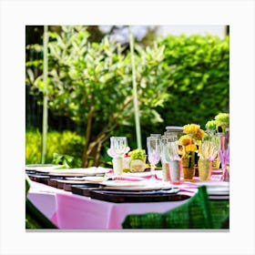 Table Setting 1 Canvas Print