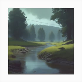 Landscape Painting 207 Canvas Print