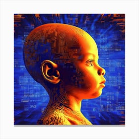 Child'S Head Canvas Print