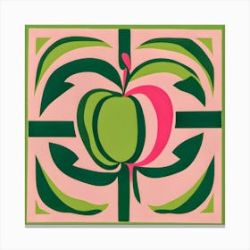 Abstract Apple Canvas Print