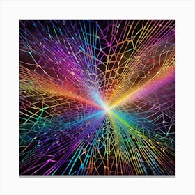 Rainbow Fractal Canvas Print