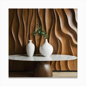 Wavy Wall 6 Canvas Print