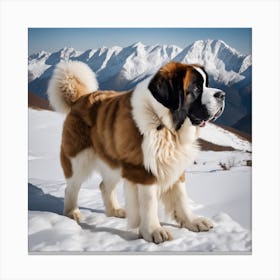 St. Bernard Dog 1 Canvas Print