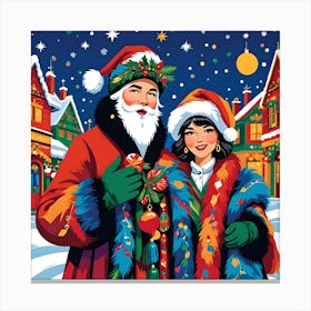 WE WISH YOU A MERRY CHRISTMAS Canvas Print
