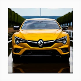 Renault Car Automobile Vehicle Automotive French Brand Logo Iconic Quality Reliable Styli (1) Canvas Print