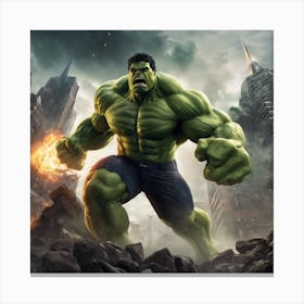 Incredible Hulk 2 Canvas Print