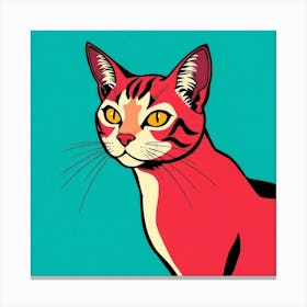 Bengal Cat Color Illustration Canvas Print